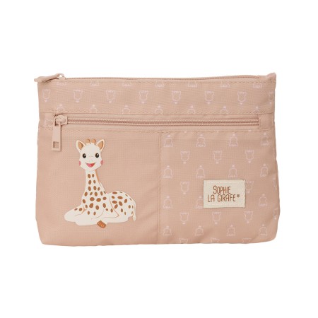 Portatodo Doble Sophie la Girafe Beige 23 x 16 x 3 cm