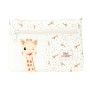 Trousse Fourre-Tout Double Sophie la Girafe Beige 23 x 16 x 3 cm