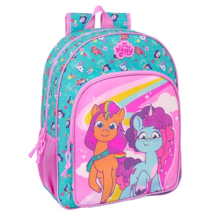 Mochila Escolar My Little Pony Magic Rosa Turquesa 33 x 42 x 14 cm