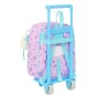 Mochila Escolar con Ruedas Frozen Cool days Violeta Azul cielo 22 x 27 x 10 cm