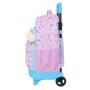 Mochila Escolar con Ruedas Frozen Cool days Violeta Azul cielo 33 x 45 x 22 cm