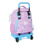 Mochila Escolar con Ruedas Frozen Cool days Violeta Azul cielo 33 x 45 x 22 cm