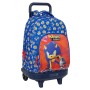 Mochila Escolar con Ruedas Sonic Prime Azul 33 x 45 x 22 cm