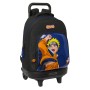 Mochila Escolar con Ruedas Naruto Ninja Azul Negro 33 x 45 x 22 cm