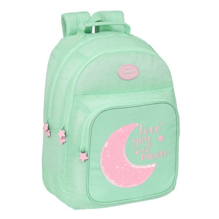 Mochila Escolar BlackFit8 Moon Verde 32 x 42 x 15 cm