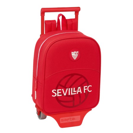 Cartable à roulettes Sevilla Fútbol Club Rouge 22 x 27 x 10 cm
