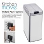 Cubo de basura Kitchen Move Gris 60 L