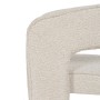 Silla de Comedor Beige Poliéster 69 x 66 x 73 cm