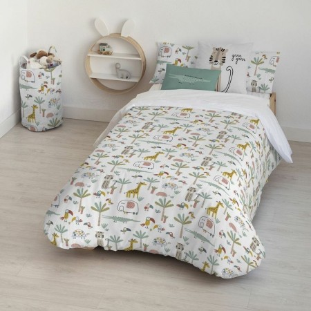 Funda Nórdica Kids&Cotton Jeddah Small Menta 155 x 220 cm