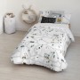 Housse de Couette Kids&Cotton Brail Blanc 175 Fils 180 x 220 cm