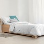 Housse de Couette Kids&Cotton Elm Blanc 175 Fils 180 x 220 cm