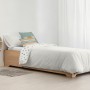 Housse de Couette Kids&Cotton Kanu Beige 175 Fils 180 x 220 cm