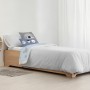 Housse de Couette Kids&Cotton Kanu Gris 175 Fils 180 x 220 cm