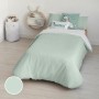 Housse de Couette Kids&Cotton Kanu Menthe 175 Fils 180 x 220 cm