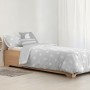 Housse de Couette Kids&Cotton Runar Gris 175 Fils 180 x 220 cm