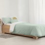 Housse de Couette Kids&Cotton Vichy Menthe 175 Fils 180 x 220 cm