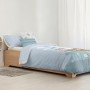 Housse de Couette Kids&Cotton Farid Bleu 175 Fils 180 x 220 cm