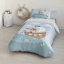 Housse de Couette Kids&Cotton Farid Bleu 175 Fils 180 x 220 cm