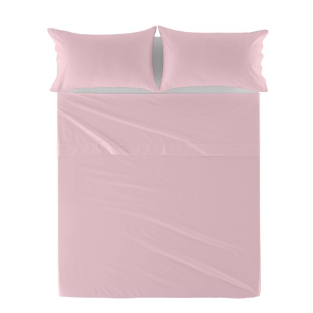 Drap HappyFriday Basic Rose clair 260 x 270 cm