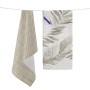Tissu de cuisine HappyFriday Blanc Feuille Multicouleur 70 x 50 cm (2 Unités)