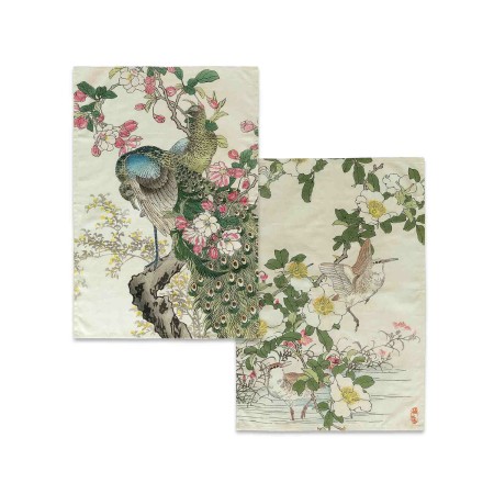 Tissu de cuisine HappyFriday Japonais Multicouleur 70 x 50 cm (2 Unités)
