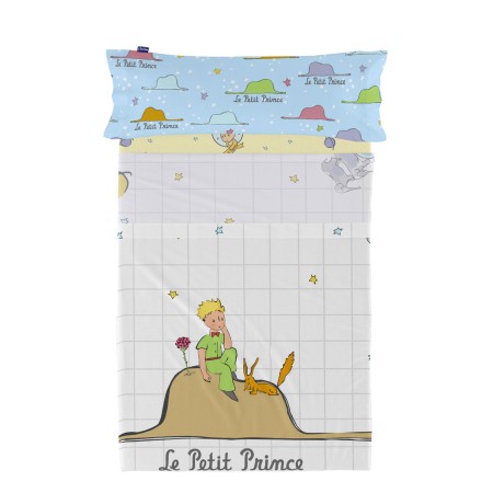 Juego de Sábanas HappyFriday Le Petit Prince Imagination Multicolor Cama de 80/90 2 Piezas