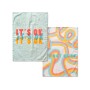 Tissu de cuisine HappyFriday Aware Okay Multicouleur 70 x 50 cm (2 Unités)