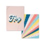 Tissu de cuisine HappyFriday Aware Hey Multicouleur 70 x 50 cm (2 Unités)