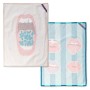 Tissu de cuisine HappyFriday Aware Lips Multicouleur 70 x 50 cm (2 Unités)