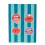 Tissu de cuisine HappyFriday Aware Lips Multicouleur 70 x 50 cm (2 Unités)