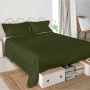 Drap HappyFriday Basic Vert 180 x 270 cm