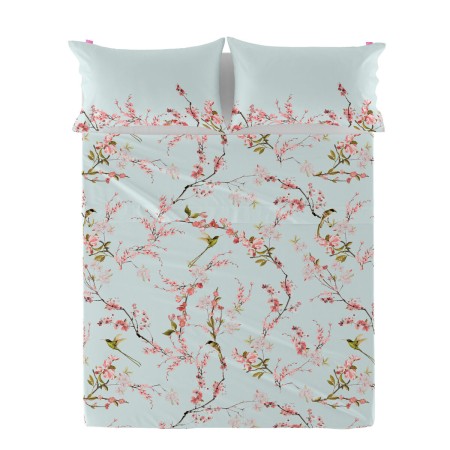 Drap HappyFriday Chinoiserie Multicouleur 240 x 270 cm (asiatico/oriental)