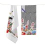 Tissu de cuisine HappyFriday Hanging Garden Multicouleur 70 x 50 cm (2 Unités)