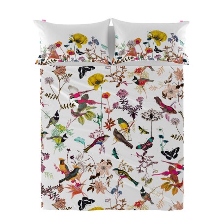 Drap HappyFriday Birds of paradise Multicouleur 240 x 270 cm