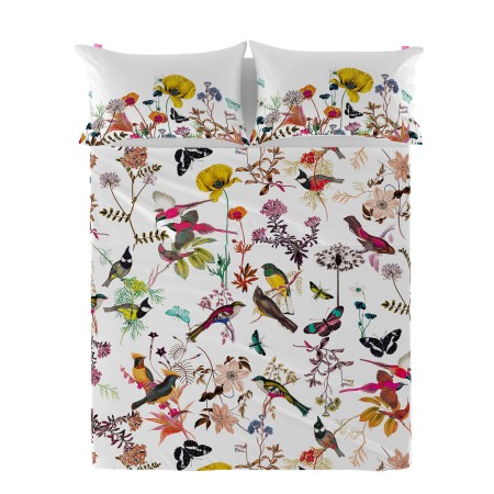 Drap HappyFriday Birds of paradise Multicouleur 260 x 270 cm