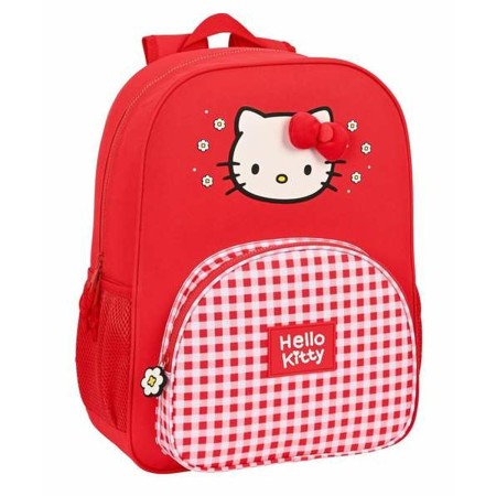 Mochila Escolar Hello Kitty Spring Rojo 33 x 42 x 14 cm