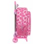 Mochila Escolar con Ruedas Barbie Love Rosa 33 x 42 x 14 cm