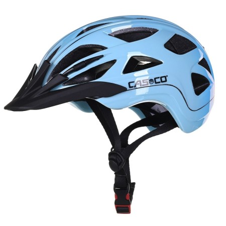 Casque de Cyclisme pour Adultes Casco ACTIV2 J Noir Bleu clair 52-56 cm