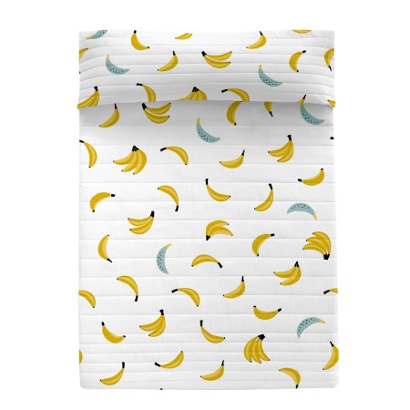 Colcha HappyFriday Aware Multicolor Bananas 270 x 260 cm