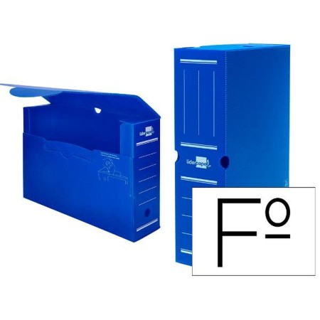 boîte pour archives Liderpapel DF05 Bleu A4 (1 Unité)
