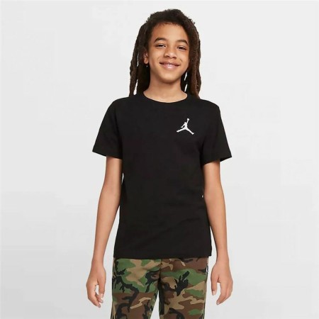 Camiseta de Manga Corta Infantil Jordan Jumpman Air Emb Negro