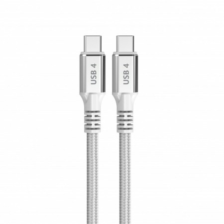 Cable USB-C a USB-C DCU Blanco 1,5 m