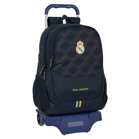 Cartable à roulettes Real Madrid C.F. 23/24 Blue marine 32 x 44 x 16 cm