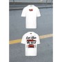 Camiseta de Manga Corta Hombre RADIKAL RKOUT203L Blanco L