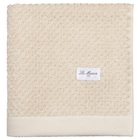 Toalla de baño La Maison Beige 100 % algodón 30 x 50 cm