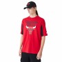 Camiseta de Manga Corta Hombre New Era NBA MESH PANEL OS TEE CHIBU 60435481 Rojo (L)