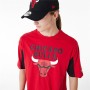 T-shirt à manches courtes homme New Era NBA MESH PANEL OS TEE CHIBU 60435481 Rouge (L)