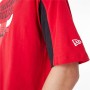 Camiseta de Manga Corta Hombre New Era NBA MESH PANEL OS TEE CHIBU 60435481 Rojo (M)