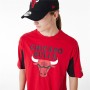 T-shirt à manches courtes homme New Era NBA MESH PANEL OS TEE CHIBU 60435481 Rouge (S)