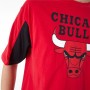 Camiseta de Manga Corta Hombre New Era NBA MESH PANEL OS TEE CHIBU 60435481 Rojo (XL)